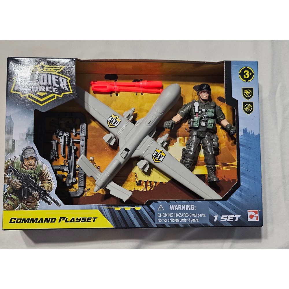 Soldier Force Command Playset Military Action Figure Drone 545327 New In Box